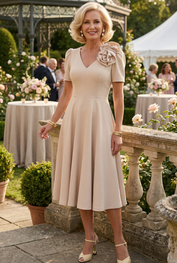 Rubi bézs alkalmi ruha