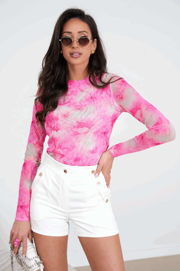 Blake tüllös pink blúz