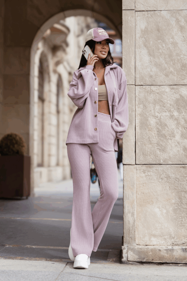 Blair pink kordbársony szett